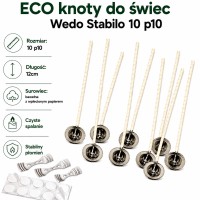 ZESTAW ECO knoty do świec Wedo Stabilo 10 P10