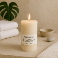 {INSERT_HTML:58;} Woski naturalne  - Wosk z oliwek EcoOlive Pillar Blend - świece wolnostojące z form 1kg