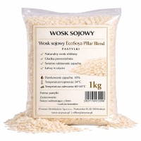 Wosk sojowy EcoSoya Pillar Blend - świece wolnostojące z form - wosk do kominka - zawieszki