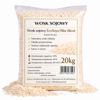 Wosk sojowy EcoSoya Pillar Blend - świece wolnostojące z form - wosk do kominka - zawieszki