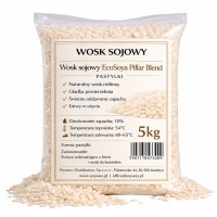Wosk sojowy EcoSoya Pillar Blend - świece wolnostojące z form - wosk do kominka - zawieszki