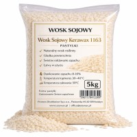 Wosk Sojowy Kerawax 1163 Pastylki - świece zalewane w pojemnikach