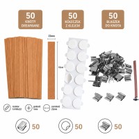 KOMPLET Knoty drewniane gr. 1 mm 100x22 - 50 sztuk