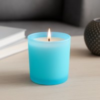 {INSERT_HTML:60;} Szkło  - Pojemnik szklany do zalewu świec błękit