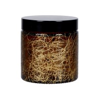Słoik szklany 120 ml brązowy złota nić 58/R3 z pokrywką kpl. 30 szt.