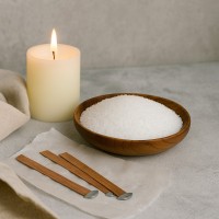 {INSERT_HTML:58;} Woski naturalne  - Stearyna roślinna biała do świec i kosmetyków Stearic Acid SA1820 / 100kg