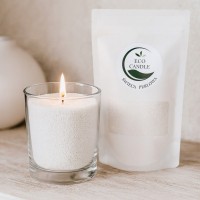 {INSERT_HTML:58;} Woski naturalne  - EcoCandle Świeca Perłowa biały