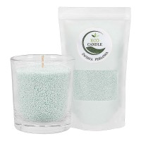 {INSERT_HTML:58;} Woski naturalne  - EcoCandle Świeca Perłowa zieleń pistacjowa