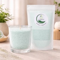 EcoCandle Świeca Perłowa zieleń pistacjowa
