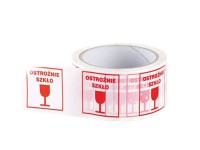 Taśma pakowa 48/50y Hot-Melt - OSTROŻNIE SZKŁO